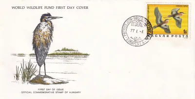 WWF 1974-1977 Wildlife First Day Cover