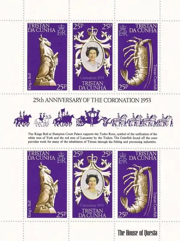 Tristan da Cunha 1978 The 25th Anniversary of the Coronation of Queen Elizabeth II. MNH