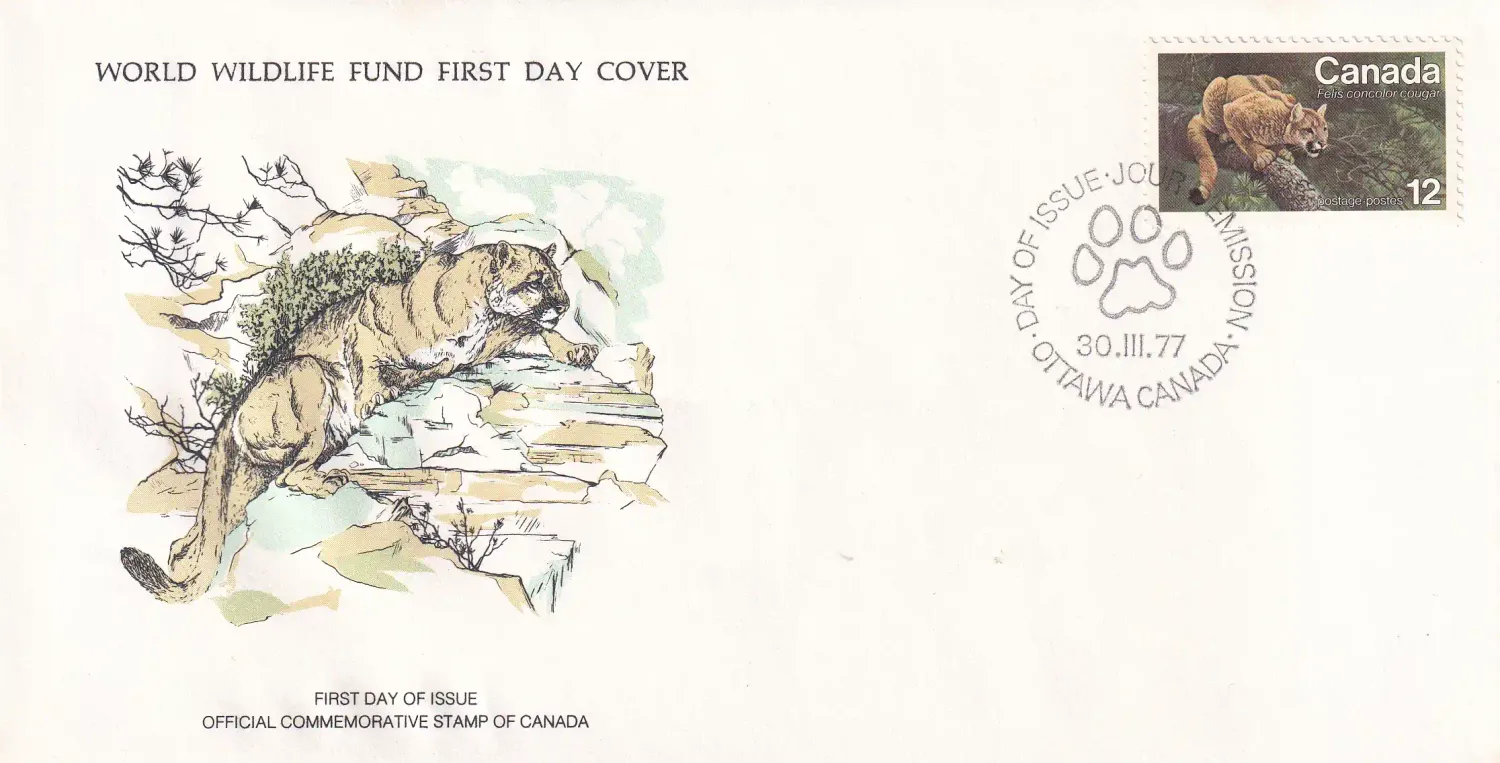 WWF 1974-1977 Wildlife First Day Cover