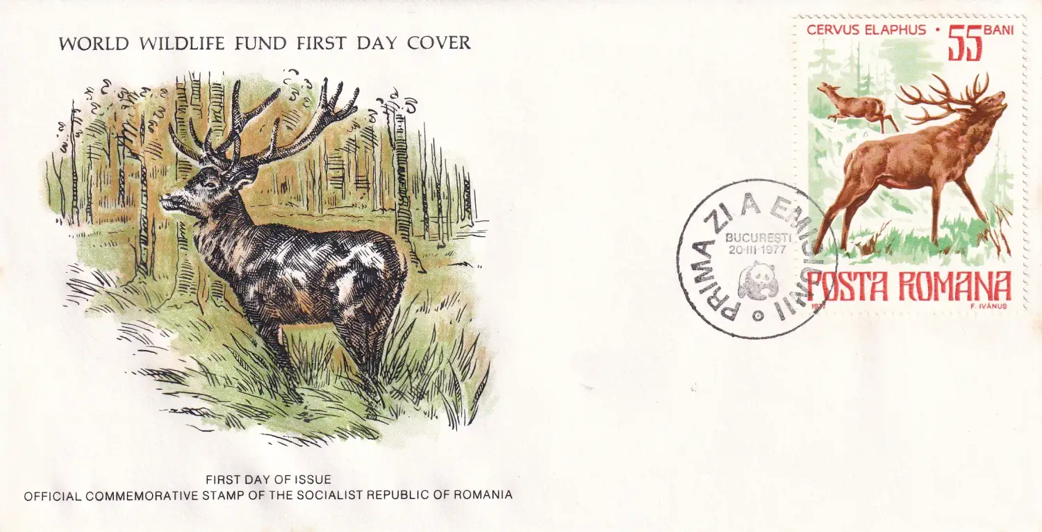 WWF 1974-1977 Wildlife First Day Cover
