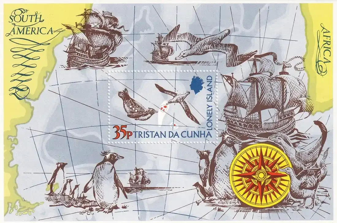 Tristan da Cunha 1974 Tristan da Cunha, The Lonely Island. MNH