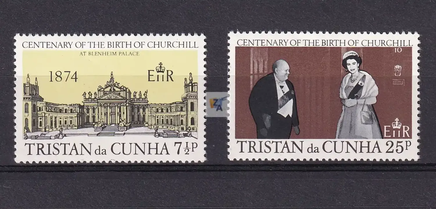 Tristan da Cunha 1974 The 100th Anniv of the Birth of Winston Churchill, 1874-1965. MNH Tristan da Cunha 1974 The 100th Anniv of the Birth of Winston Churchill, 1874-1965. MNH