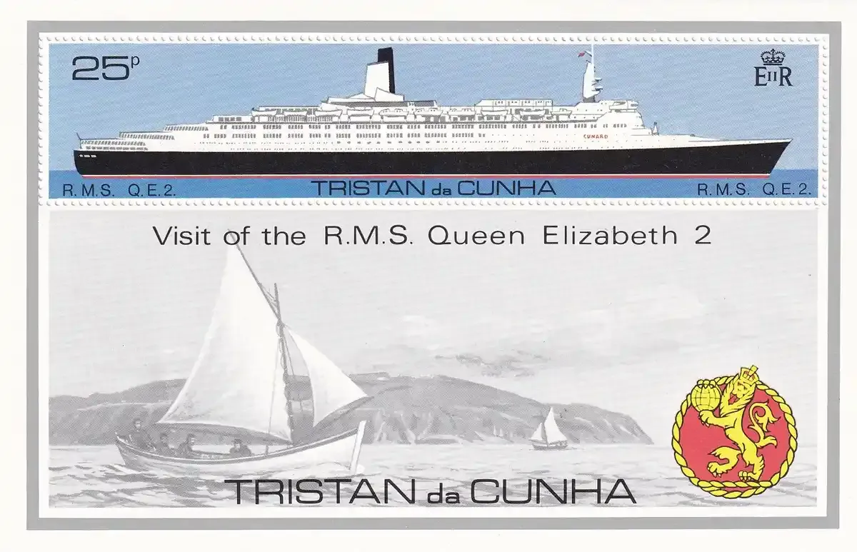 Tristan da Cunha 1979 Visit of the Passenger Ship "Queen Elizabeth II" to Tristan da Cunha. MNH