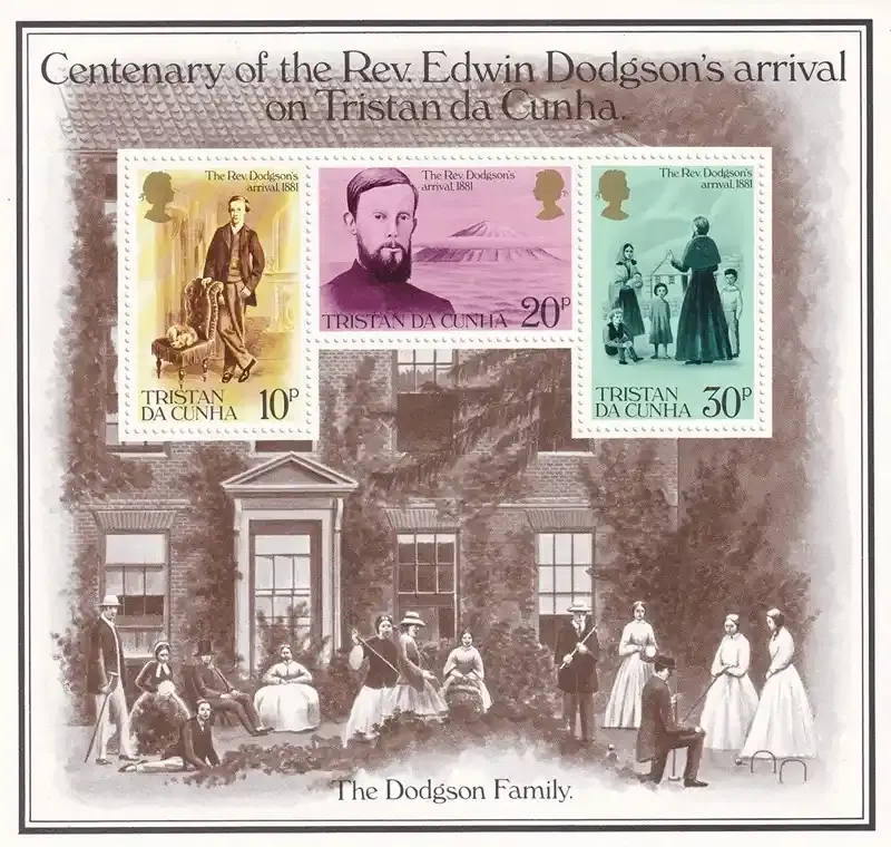 Tristan da Cunha 1981 The 100th Anniversary of Reverend Edwin Dodgson's Arrival on Tristan da Cunha. MNH