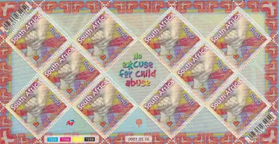 South Africa 2001 No Excuse for Child Abuse Campaign. MNH