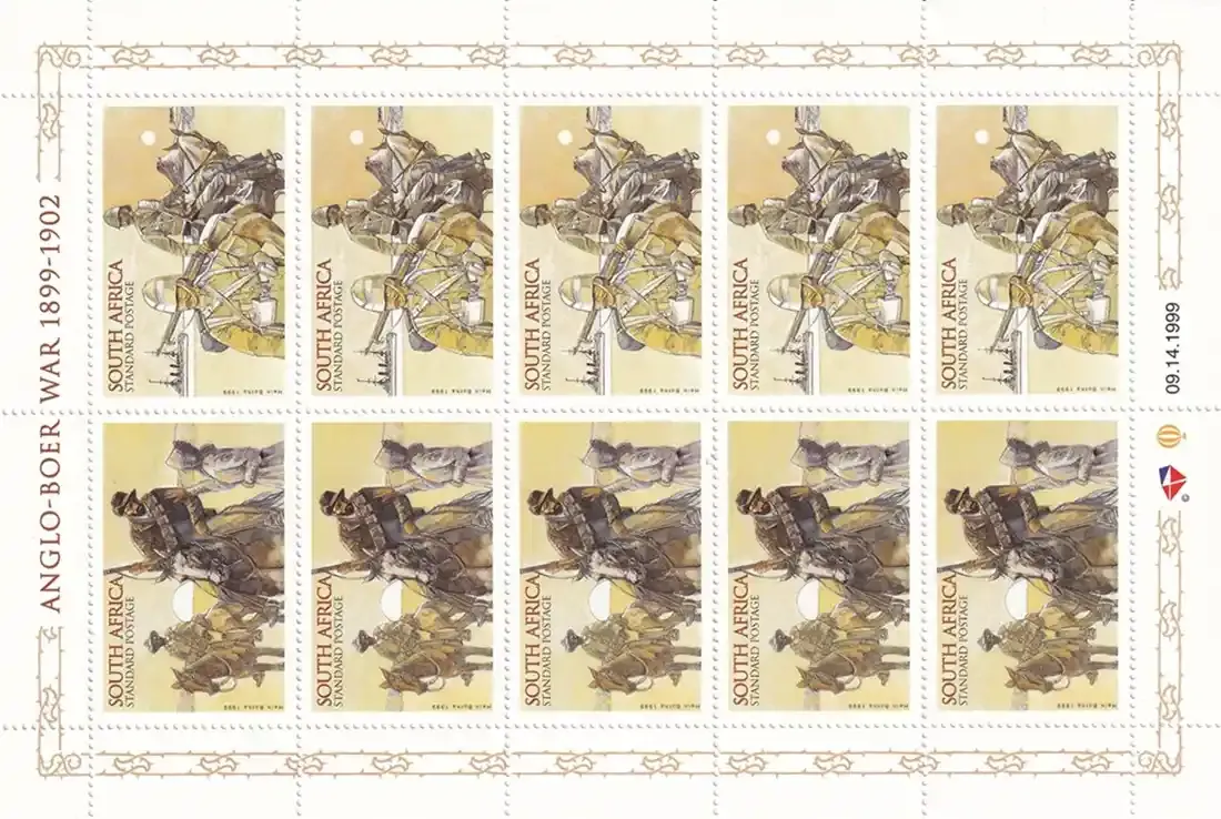 South Africa 1999 The 100th Anniversary of the Anglo-Boer War Sheet. MNH