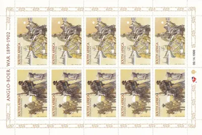 South Africa 1999 The 100th Anniversary of the Anglo-Boer War Sheet. MNH