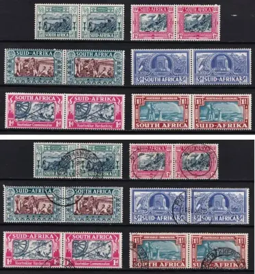 Union of South Africa 1933 Voortrekkers Commemoration. MNH set &amp; VFU Set.