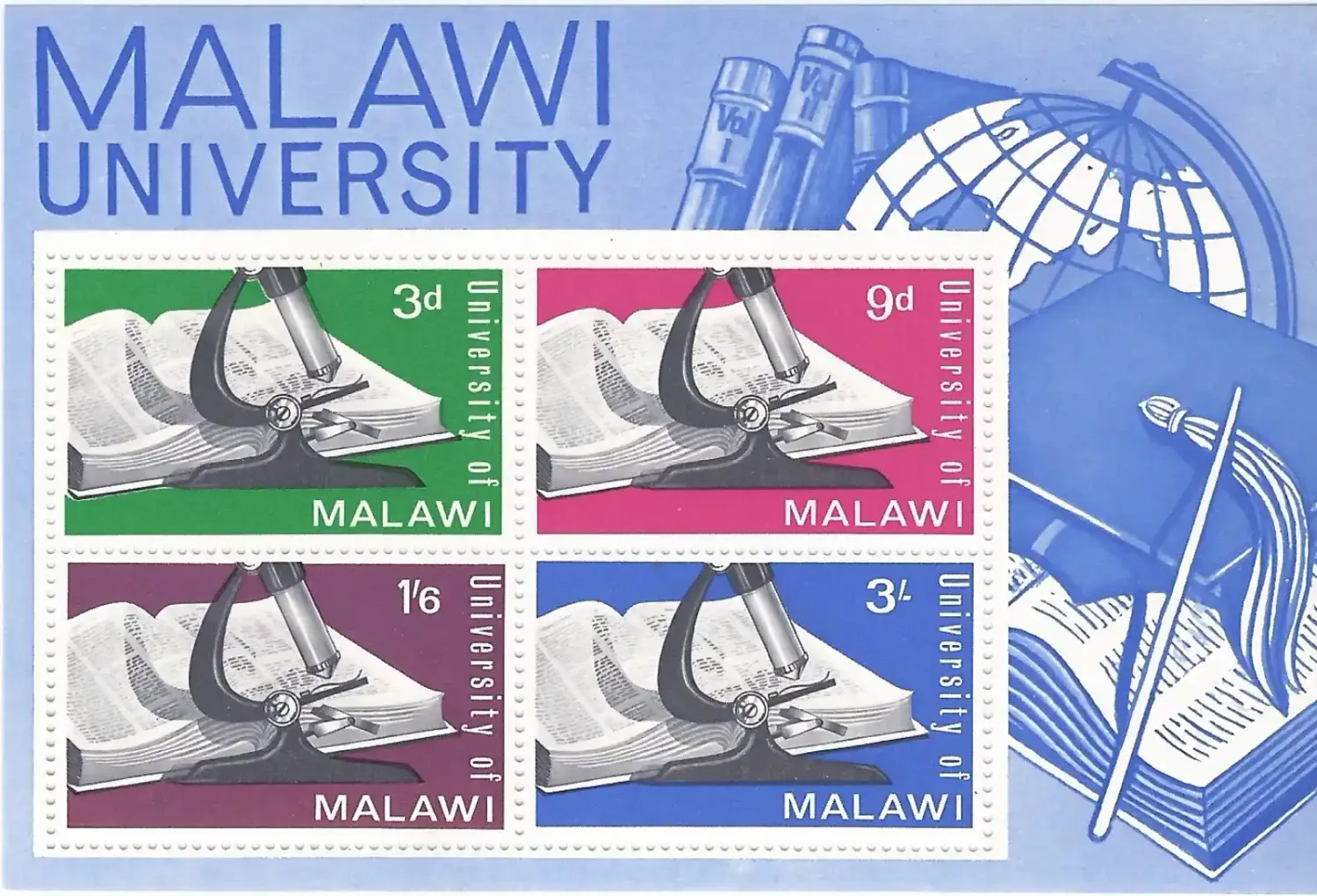 Malawi 1965: Opening of Malawi University Sheet. MNH