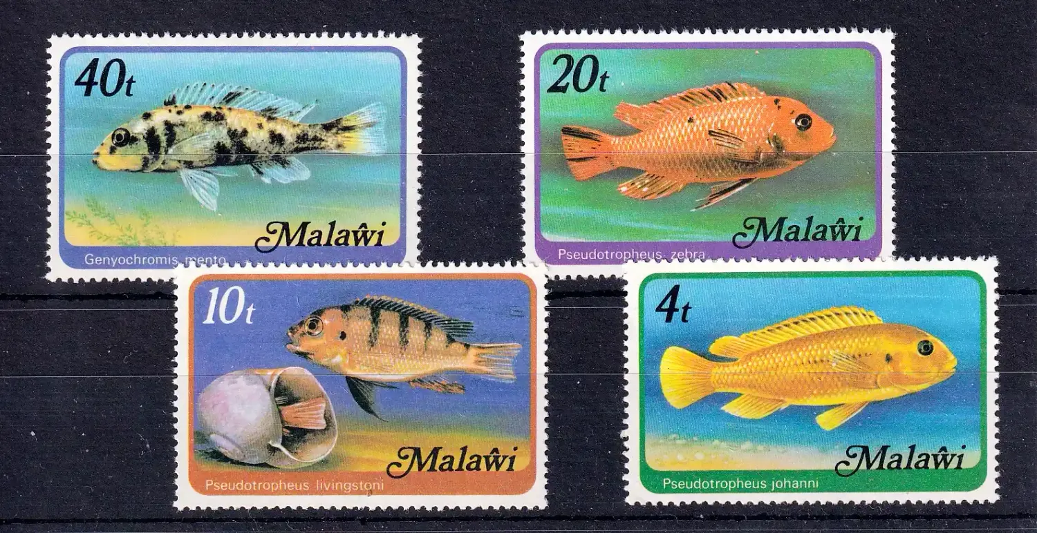 Malawi 1967 Fish - Lake Malawi Cichlids. MNH