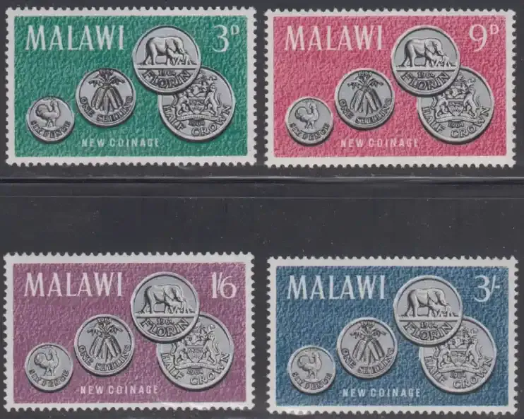 Malawi 1965 Malawi's First Coinage. MNH