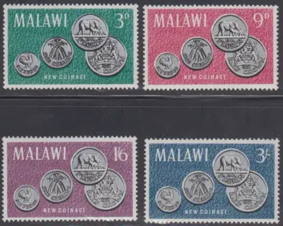 Malawi 1965 Malawi's First Coinage. MNH Malawi 1965 Malawi's First Coinage. MNH