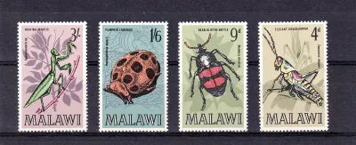 Malawi 1970 Insects of Malawi. MNH