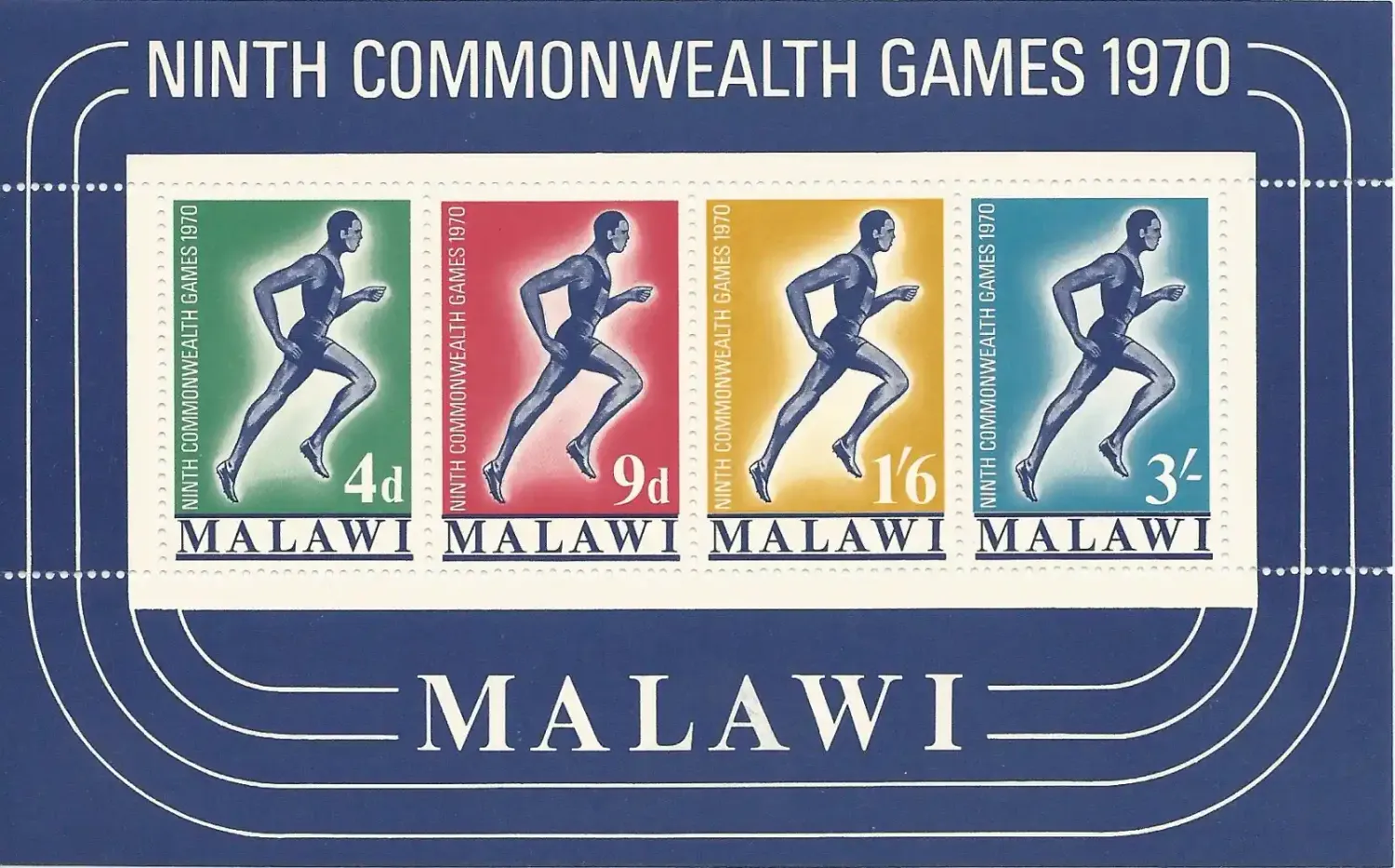 Malawi 1970 The 9th Commonwealth Games, Edinburgh. Sheet MNH