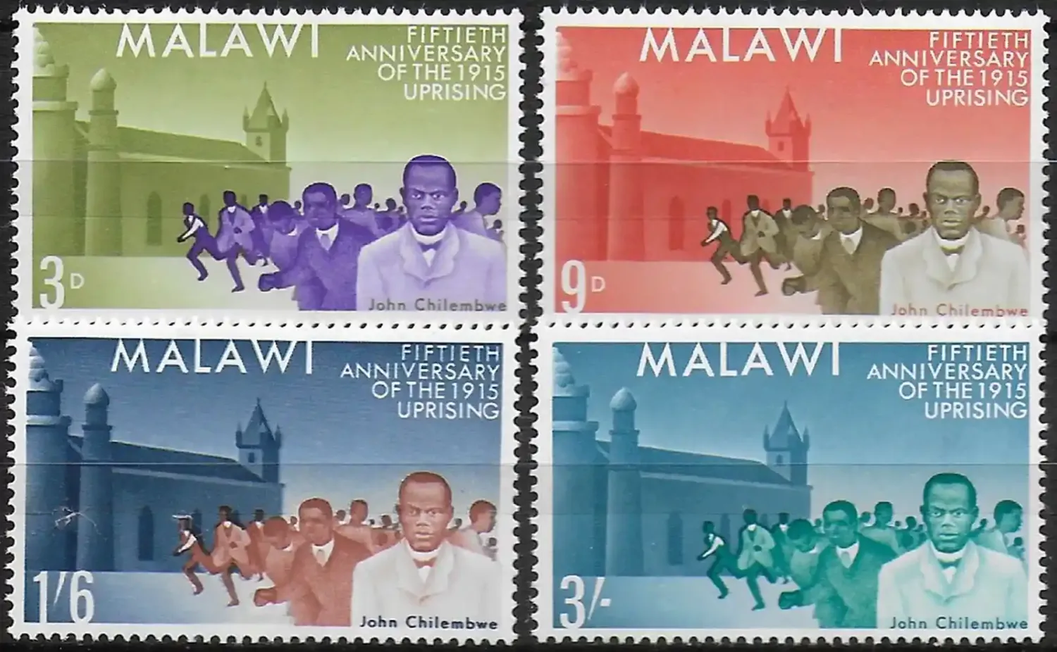 Malawi 1965 The 50th Anniversary of the 1915 Rising. MNH