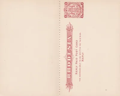 B.S.A 1d Arms Post Card. Very fine unused.