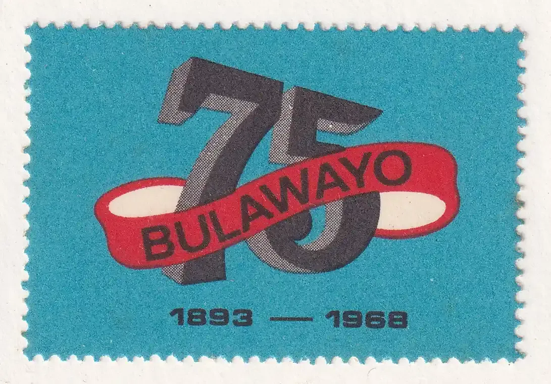 Rhodesia Cinderellas 1971. Bulawayo 75.  Produced to commemorate its 75th anniversary.