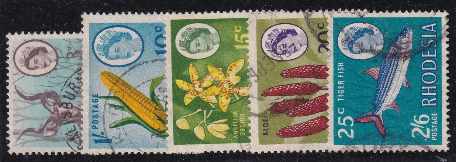 Rhodesia 1967 Dual Currency. VFU