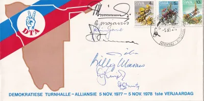 South West Africa FDC. Signed
