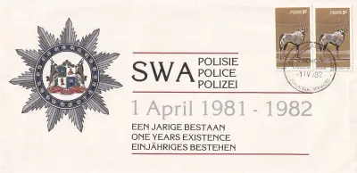 South West Africa FDC. Signed