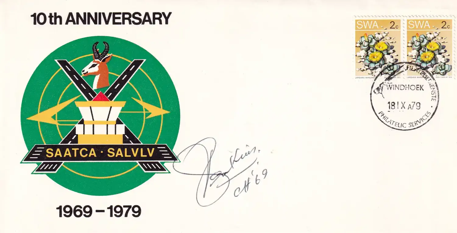 South West Africa FDC. Signed