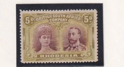 B.S.A 1910 King George V, Double Heads. 5d. SG 141.