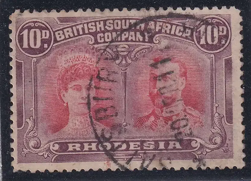 B.S.A 1910 King George V, Double Heads. 10 used. SG 149. VFU