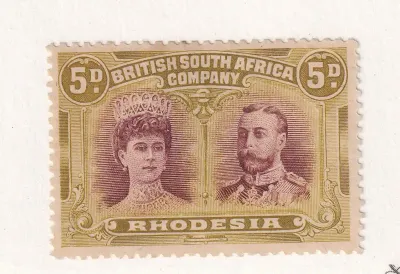 B.S.A 1910 King George V, Double Heads. 5d. SG 141a.