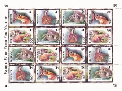 Burundi 2004 Global Conservation. Sitatunga - Mammals/WWF Sheet. MNH Burundi 2004 Global Conservation. Sitatunga - Mammals/WWF Sheet. MNH