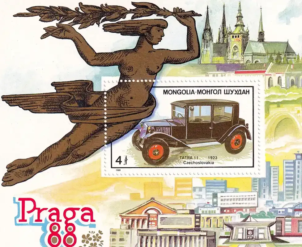 Mongolia 1988 - Souvenir Sheets -  Automobile. MNH