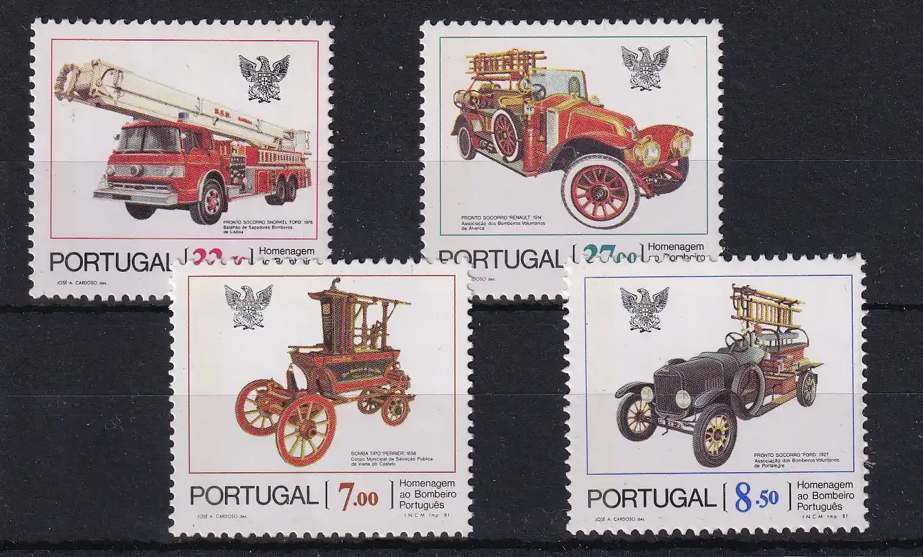 Portugal 1981 Cars Automobiles. MNH