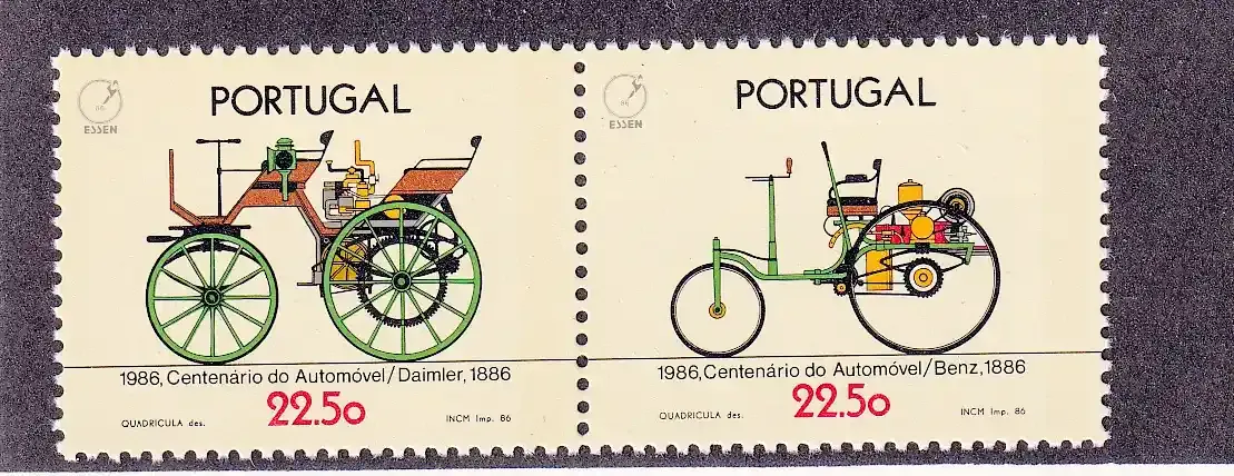 Portugal 1986 Cars Automobiles. MNH