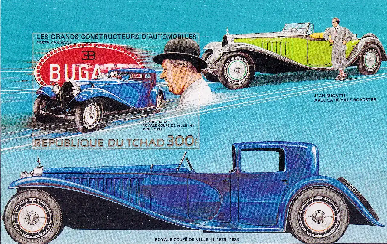 Chad 1983 Airmail - Car Manufacturers. Automobiles. M/Sheet. MNH