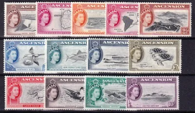 Ascension 1956 Queen Elizabeth II and Views of Ascension - Local Motives. MNH (**)