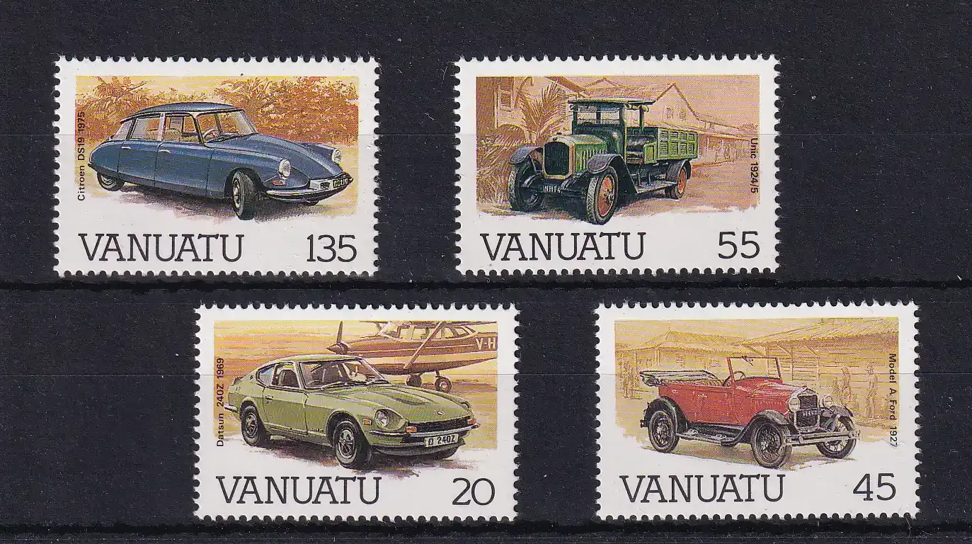 Vanuatu 1987 Cars Automobiles. MNH