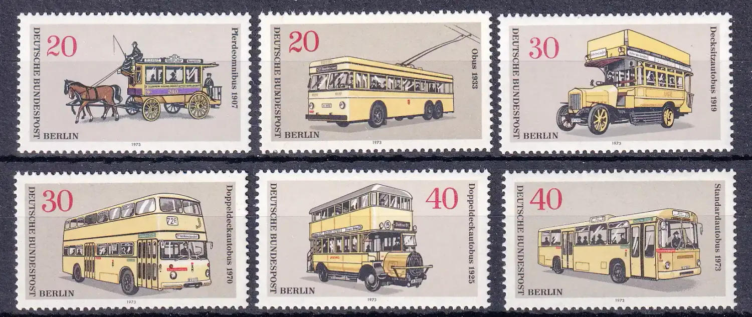 Berlin 1973 Cars Automobiles. MNH