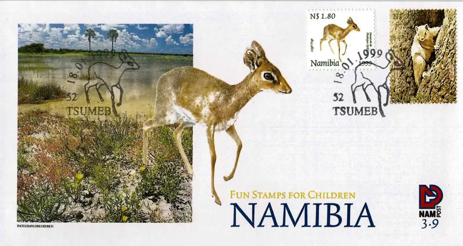Namibia	1999 Mammals, Fun Stamps Children