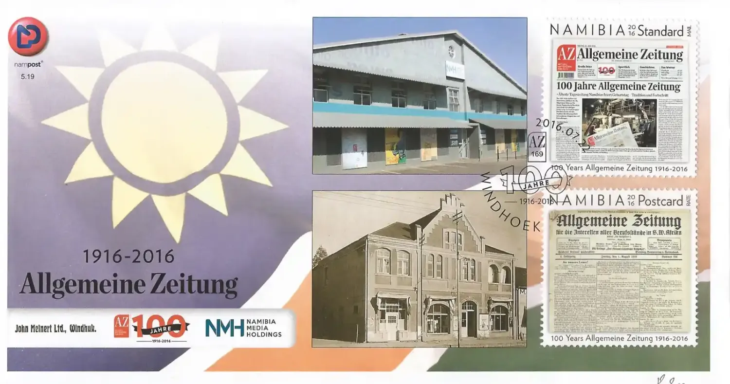 Namibia	2016 Allgemeine Zeitung Anniversary/Newspaper