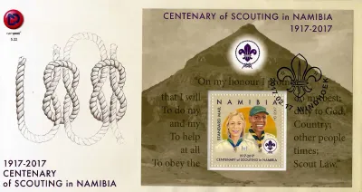 Namibia 2017 Namibia Scouting Centenary (ss)
