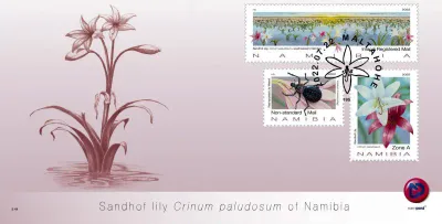 Namibia 2022 Sandhof Lily/Insect. FDC Namibia 2022 Sandhof Lily/Insect. FDC