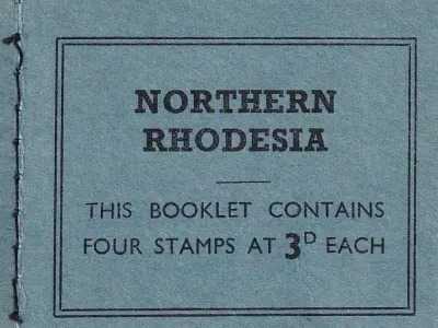 Northern Rhodesia 1964 Booklet of 4 x 3d Stamps-Inverted. Very fine MNH.