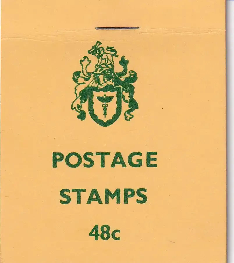 Rhodesia 1972 48c booklet. D-type panes perforated all round. Fine and complete. SG SB10