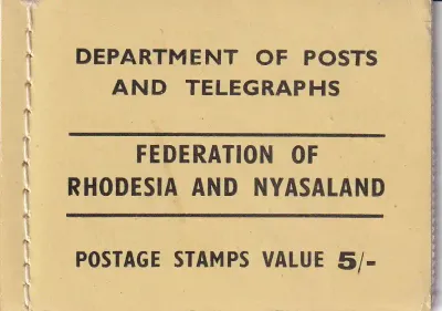 Rhodesia and Nyasaland 1955 QEII Booklet complete. Very fine MNH.