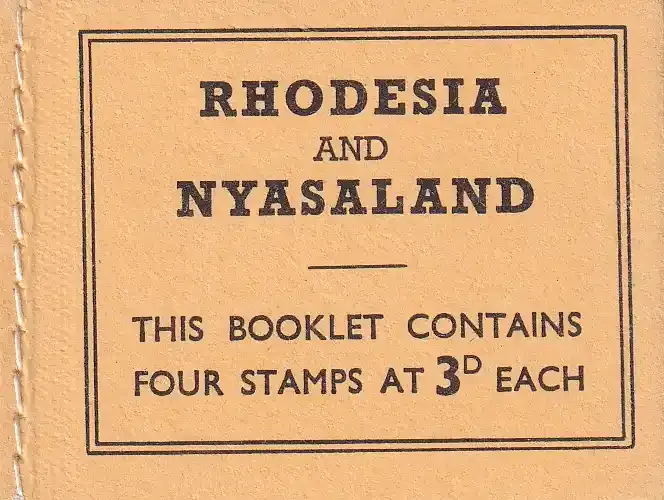 Rhodesia and Nyasaland 1963 QEII Pictorial Definitive Series (Booklet). Very fine MNH.