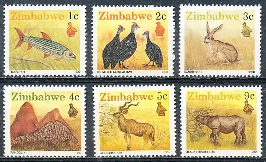 Zimbabwe 1990 Wildlife. MNH