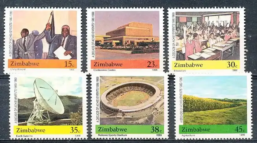 Zimbabwe 1990 The 10th Anniversary of Independence. MNH