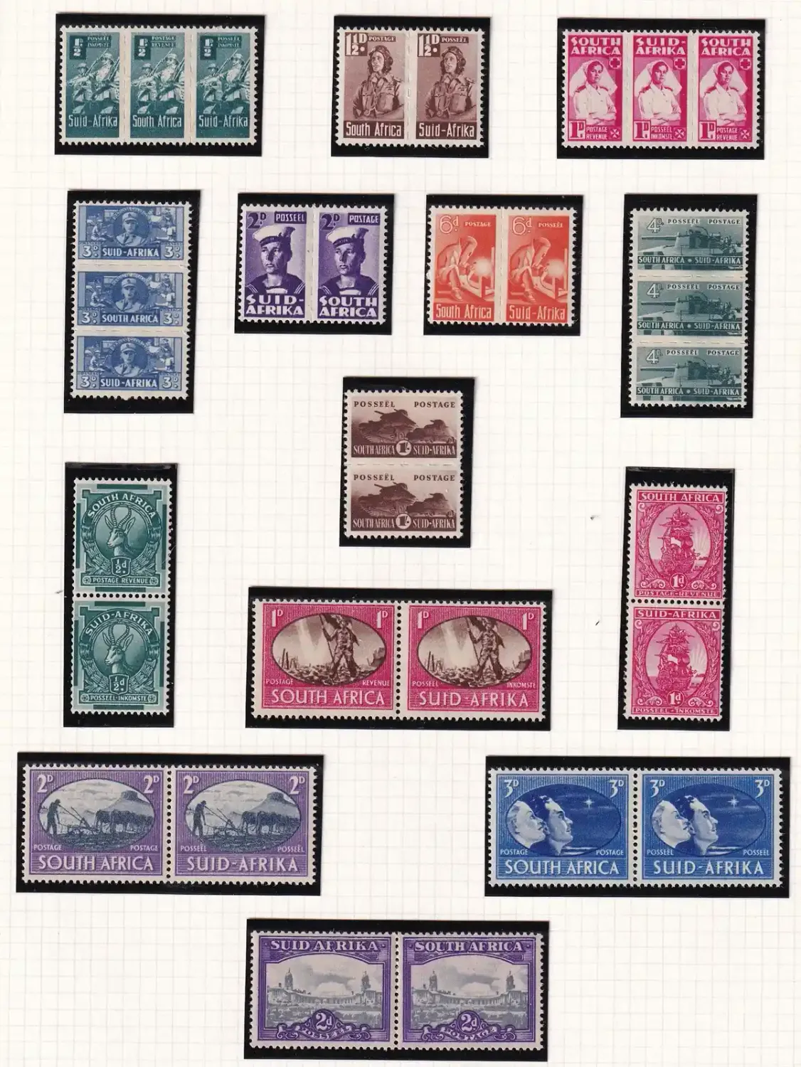 South Africa 1942-1945 War Effort, 1945 Allied Victory, Local Motives. MNH