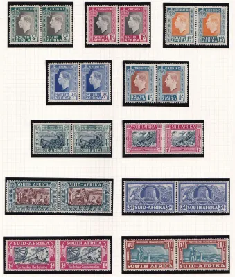 Union of South Africa 1938 Coronation, Voortrekkers Monument, 1938 Voortrekkers Anniv. MNH