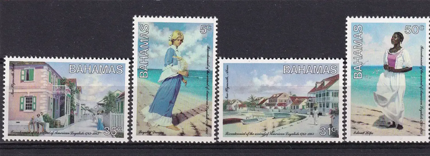 Bahamas 1983 The 200th Anniversary of Arrival of American Loyalists in the Bahamas. MNH