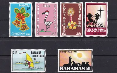Bahamas 1983 Christmas - Children's Paintings, Art. MNH